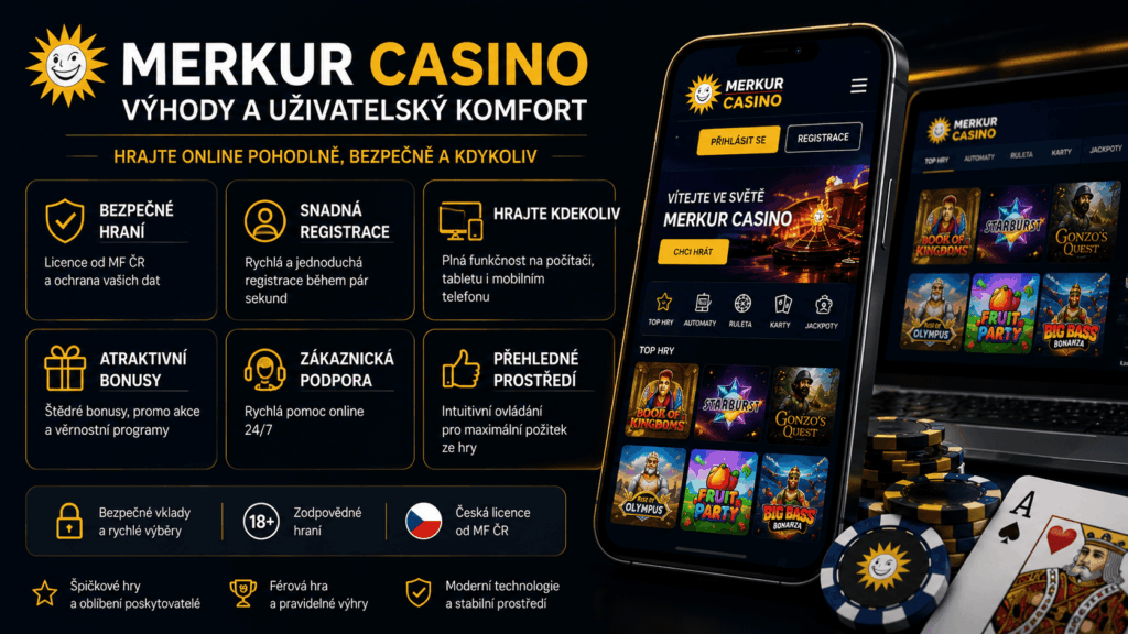 Merkur Casino výhody a uživatelský komfort
